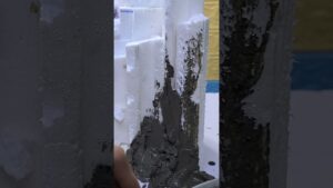 DIY-sand-waterfall-aquarium-with-cement-and-foam-box