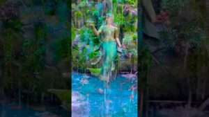 Exploring-the-Indoor-Waterfall-at-Aquarium-Paradise-shorts-waterfall-bangalore-aquarium