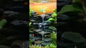 aquascape-cute-design-diy-fishing-waterfall