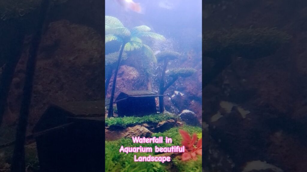 Waterfall-in-Aquarium-Beautiful-Landscape-relax-rainoundforsleep-relaxing-diy