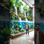 This Miniature Waterfall World Will Break Your Brain 🤯 #shorts #shortvideo