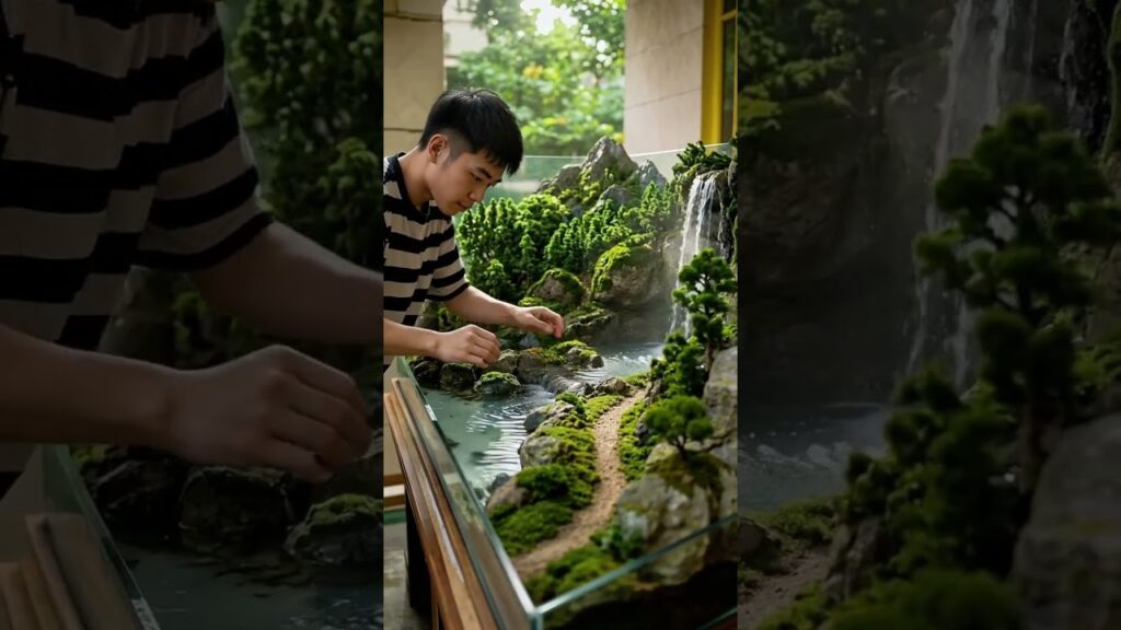 Tiny-Forest-Waterfall-Miniature-shortsfeed
