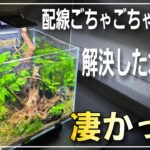 配線ごちゃごちゃ問題を解決した水槽をレイアウトしてみた‼　テトラの新商品が凄すぎる‼　aquarium　アクアリウム　熱帯植物　金魚　熱帯魚　水草　流木　メダカ
