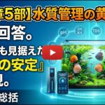 アクアリウム水質管理の完全結論！10年続く「聖域」を自動化する思考法。pH、TDS、酸素を極めてメンテナンスを最小限にするプロの黄金律とは？【第5章：水質管理の極意／第5部】