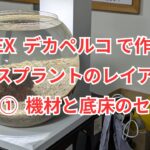GEXデカペルコで作るレースプラントのレイアウト その①機材と底床のセッティング