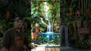 Jungle-Waterfall-Paradise-Dream-Village-shorts