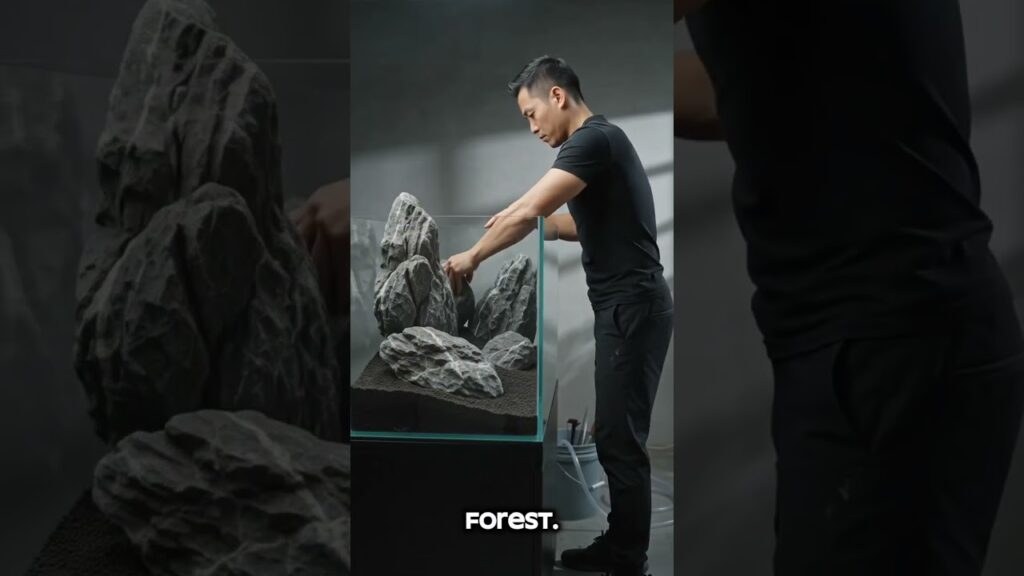 Water-Falls-Tank-aquarium-aquascape-naturevibes-creative-fyp-shorts-waterfalls-planting